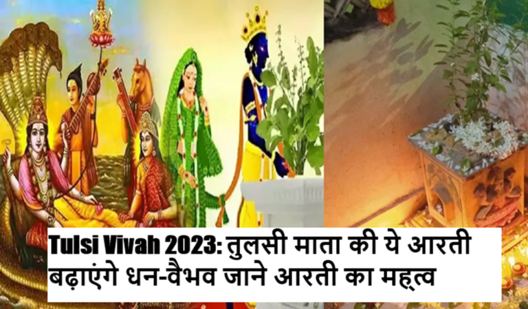 Tulsi Vivah 2023: तुलसी माता की ये आरती बढ़ाएंगे धन-वैभव जाने आरती का मह्त्व Tulsi Vivah 2023: तुलसी माता की ये आरती बढ़ाएंगे धन-वैभव जाने आरती का मह्त्व